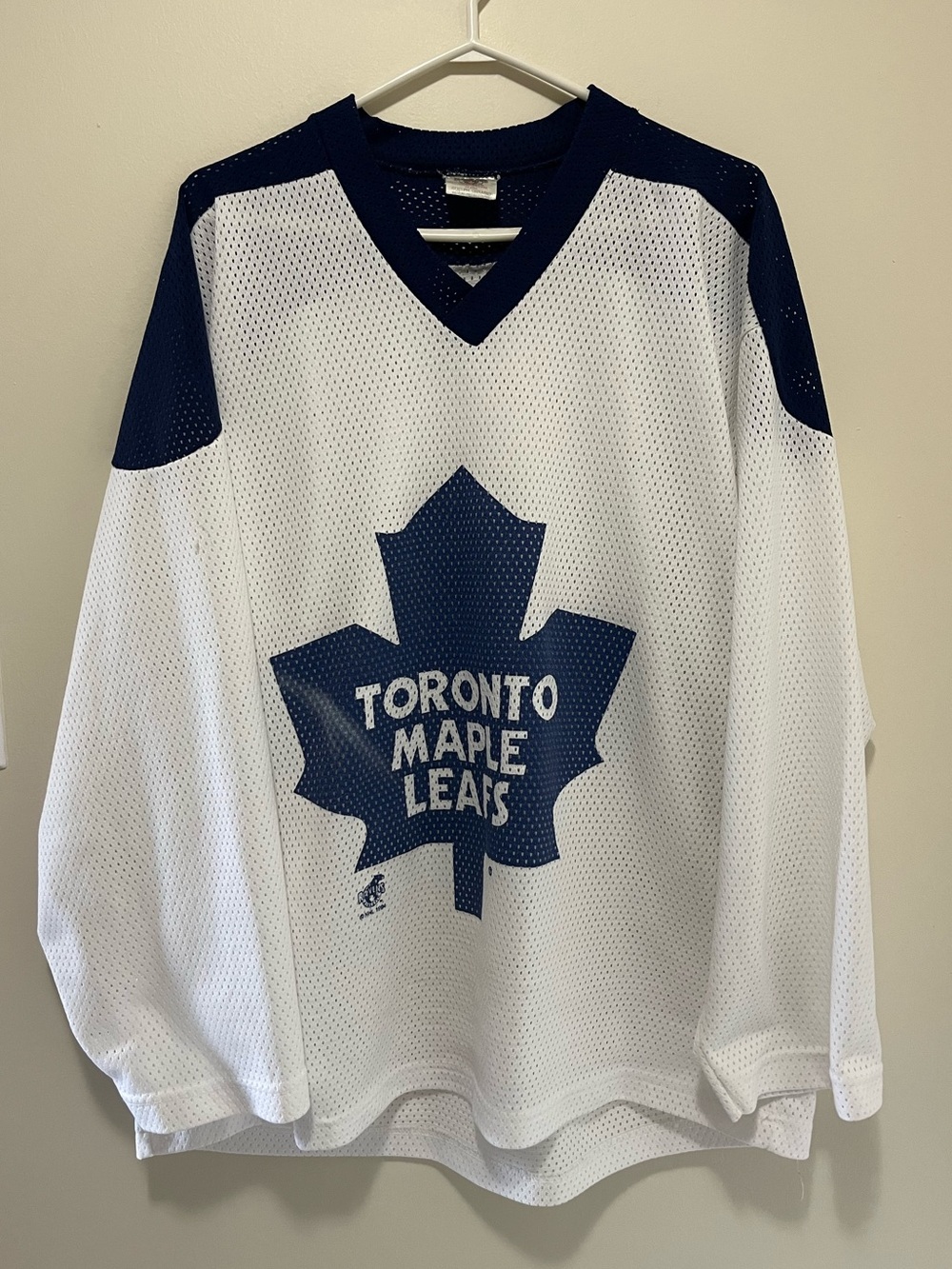 Vintage 90s Toronto Maple Leafs Mesh Hockey Jersey XL Ravens Athletic 1994